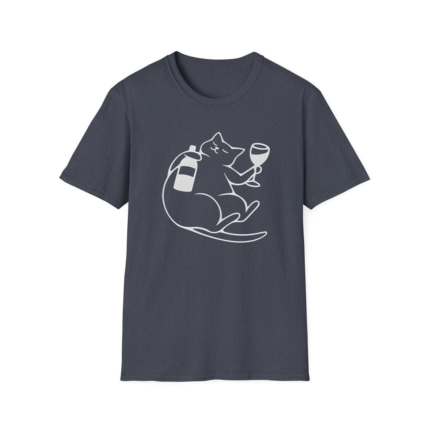 Wine Time Cat T-Shirt