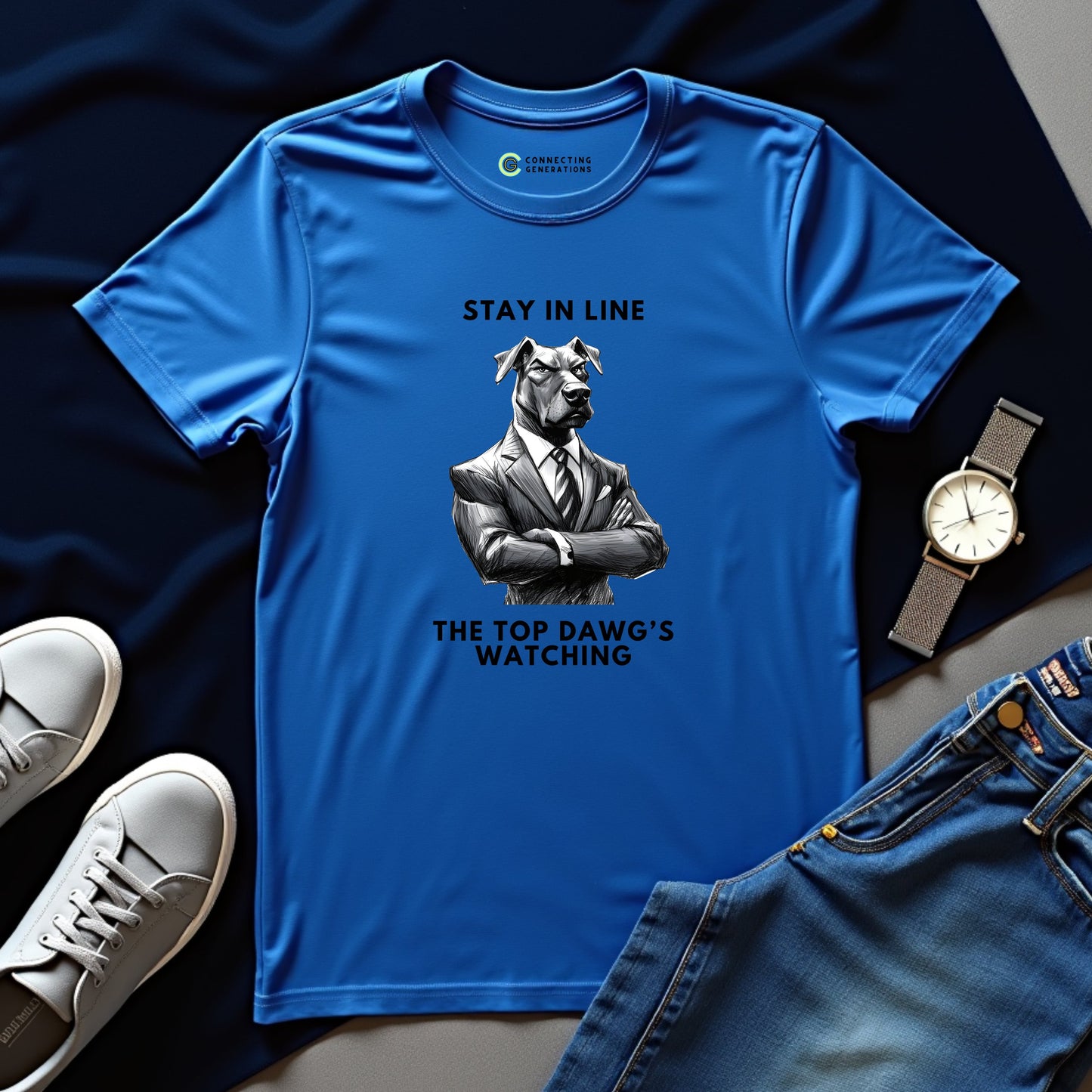 Stay in Line Top Dawg's Watching T-Shirt
