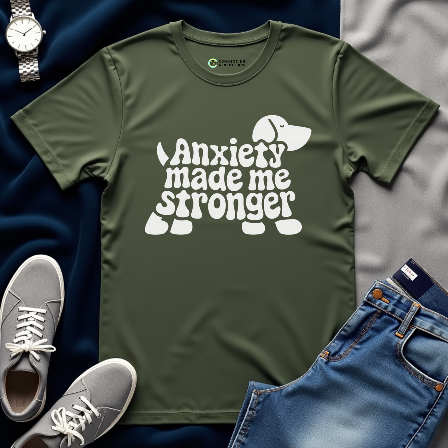 Anxiety Warrior Dog T-Shirt