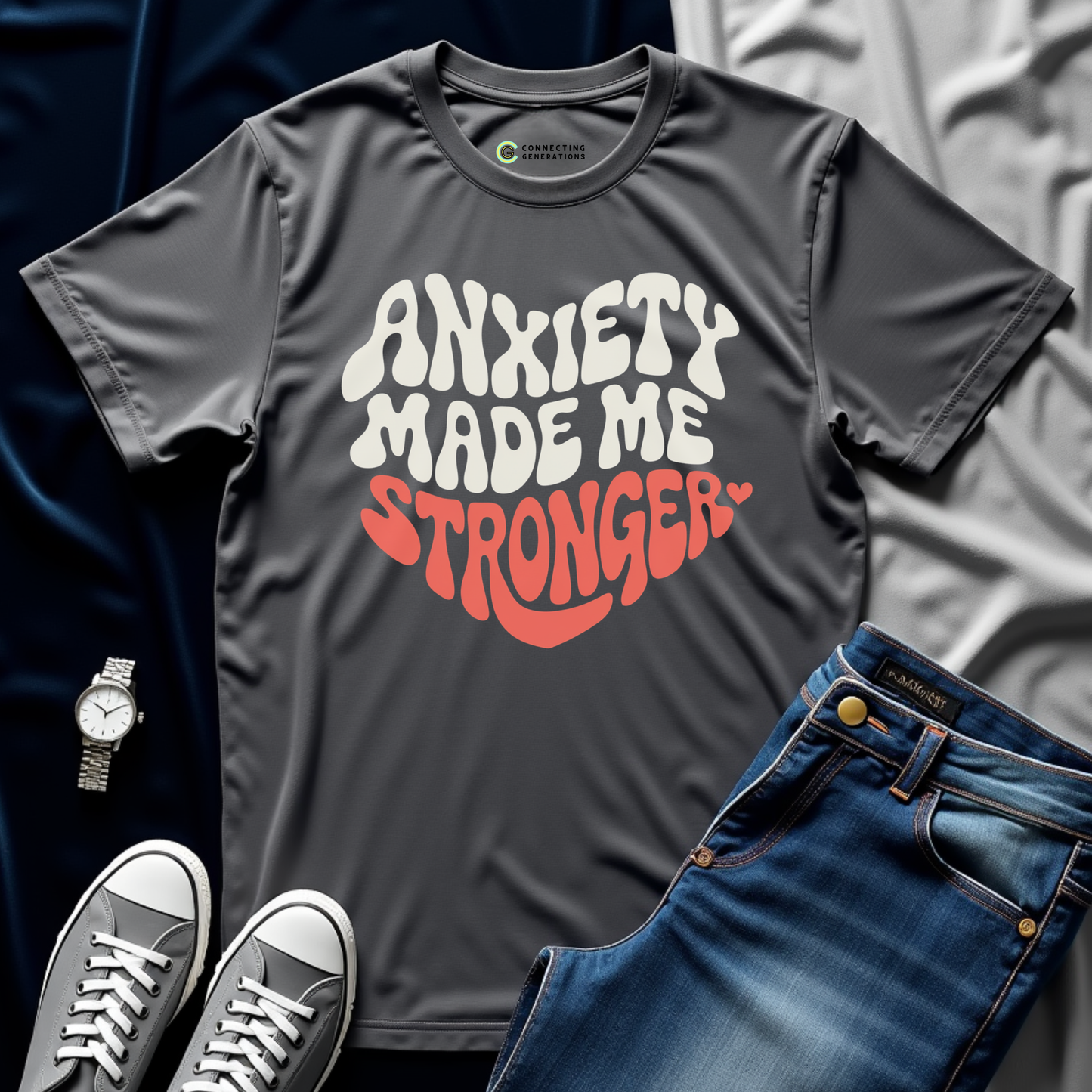 Anxiety Strength Heart T-Shirt