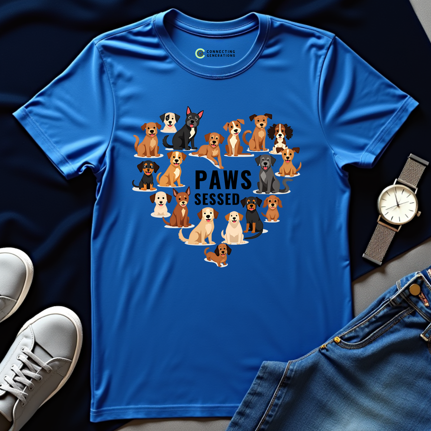 Paws-sessed Dog Lover T-Shirt