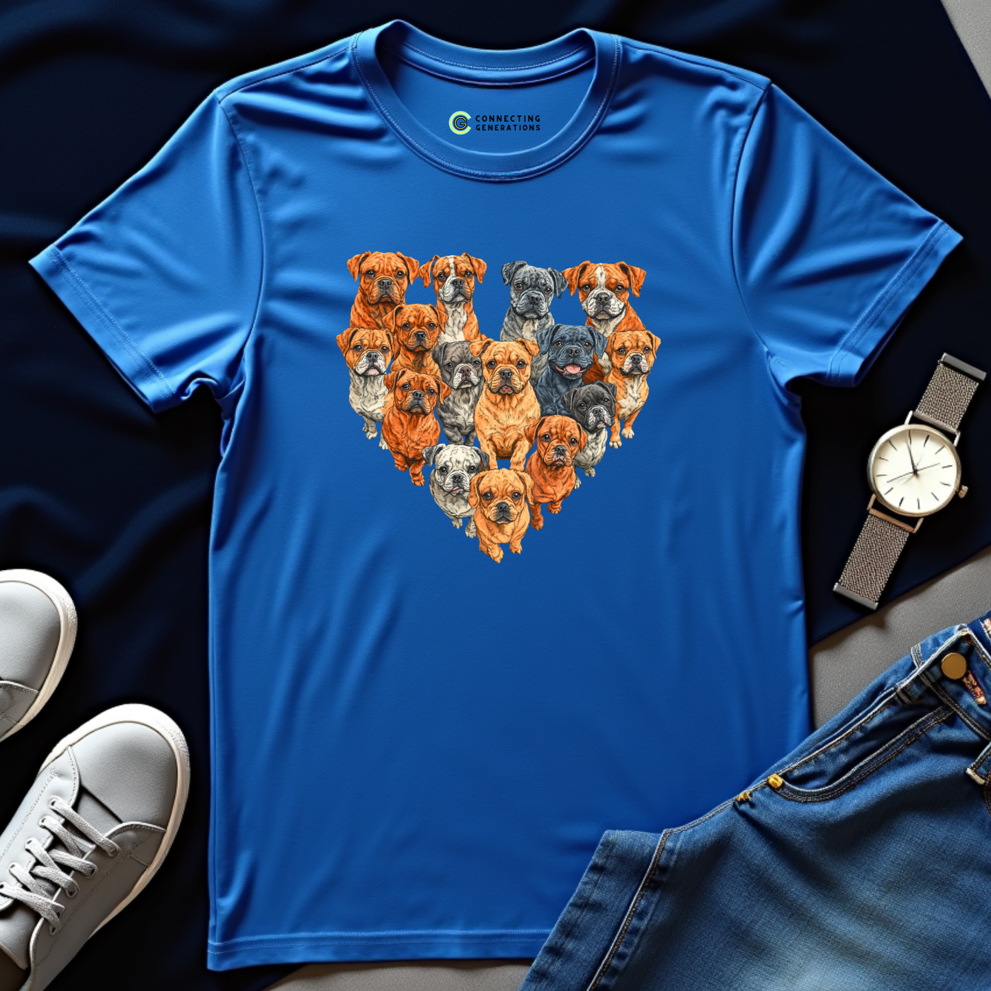 Bulldog Heart T-Shirt