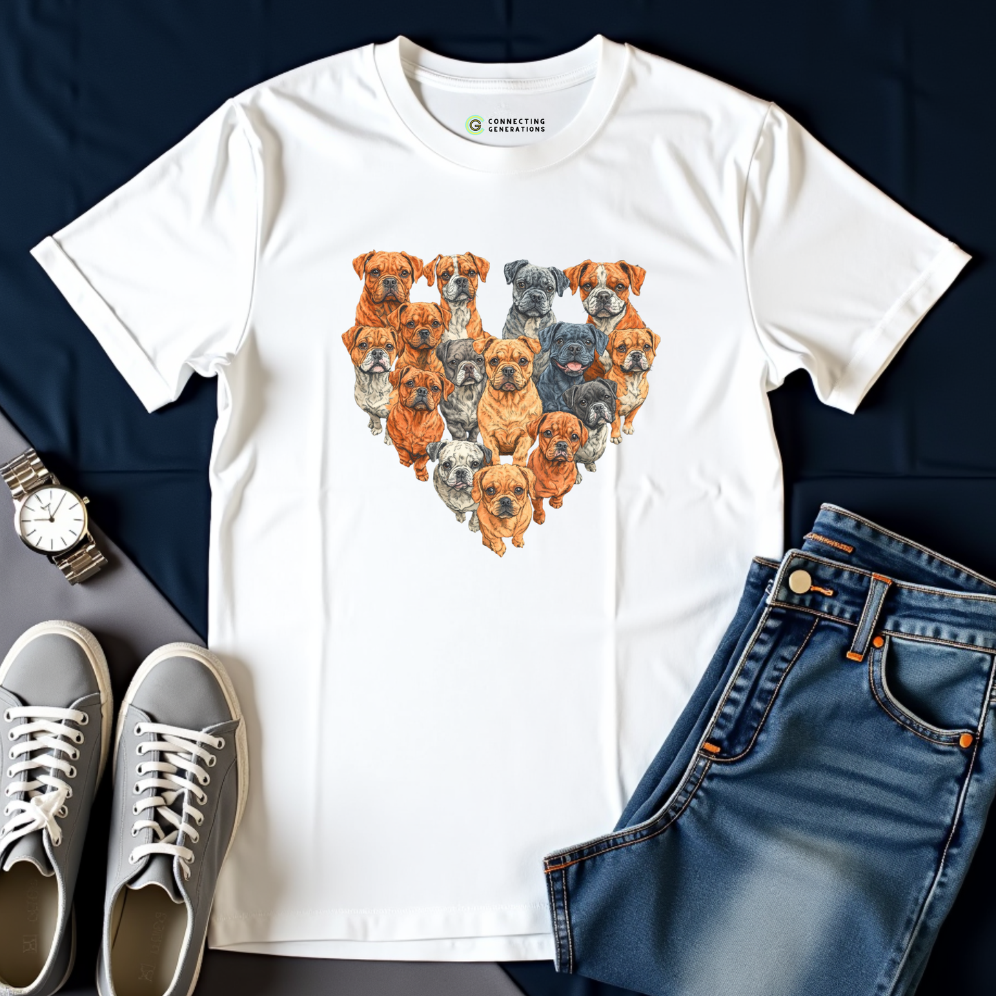 Bulldog Heart T-Shirt