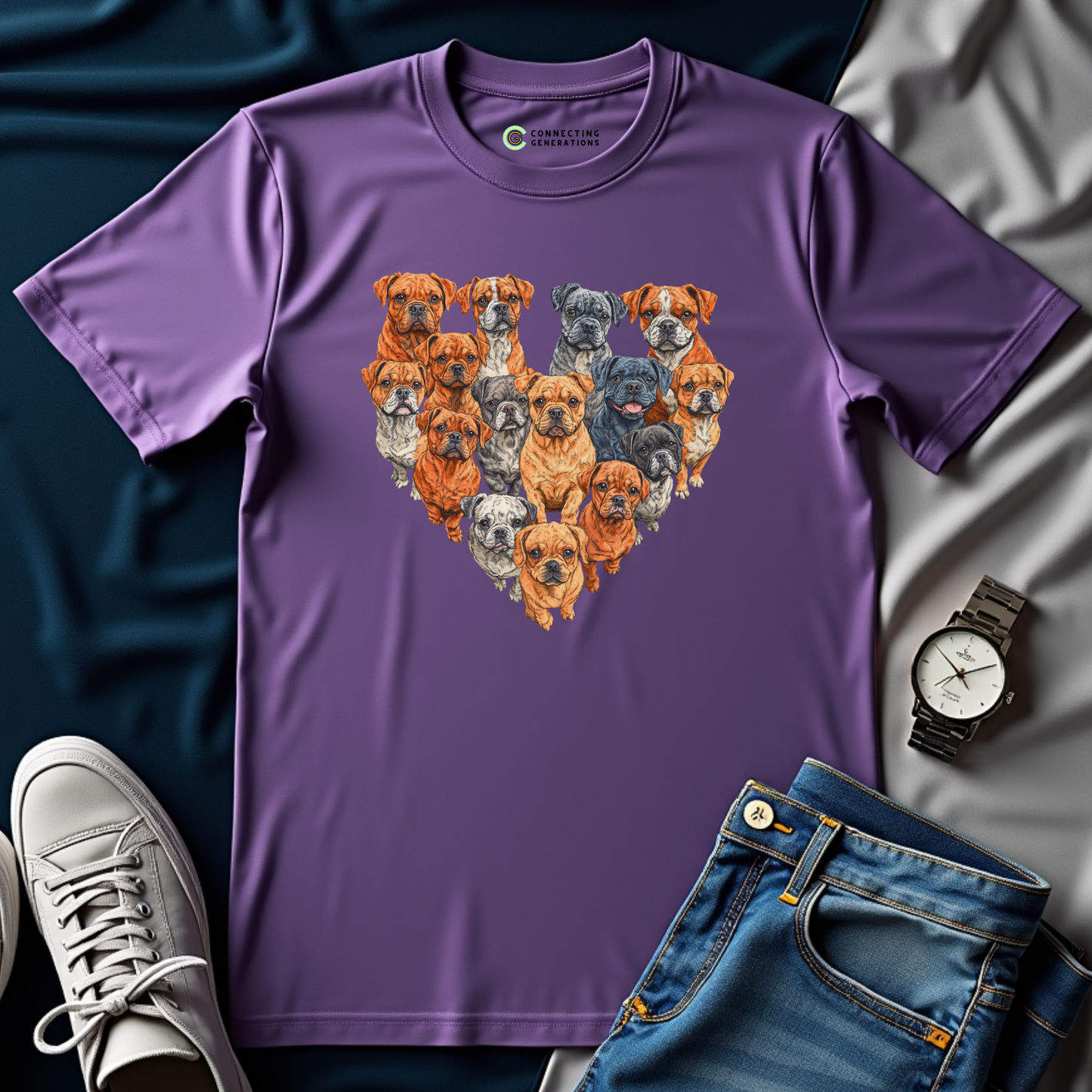 Bulldog Heart T-Shirt