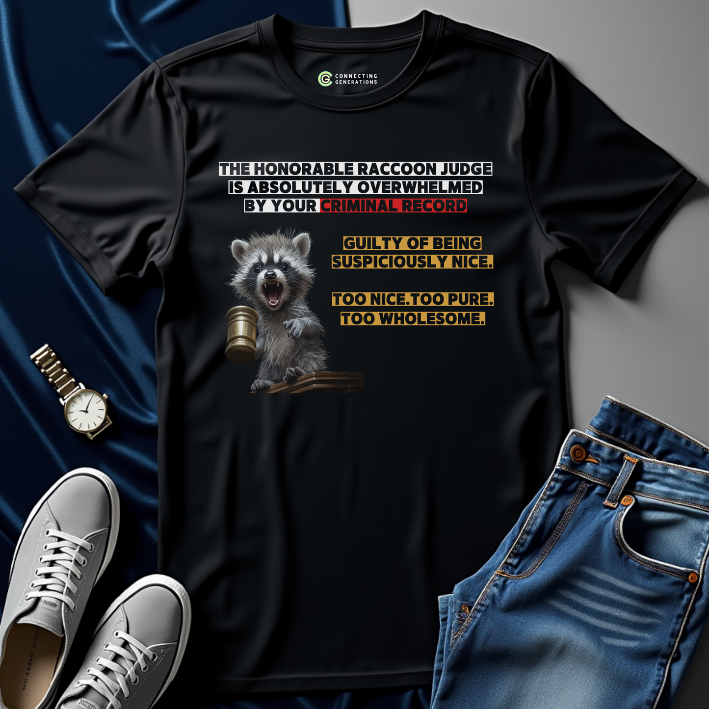 Suspiciously Nice Guilty Verdict T-Shirt
