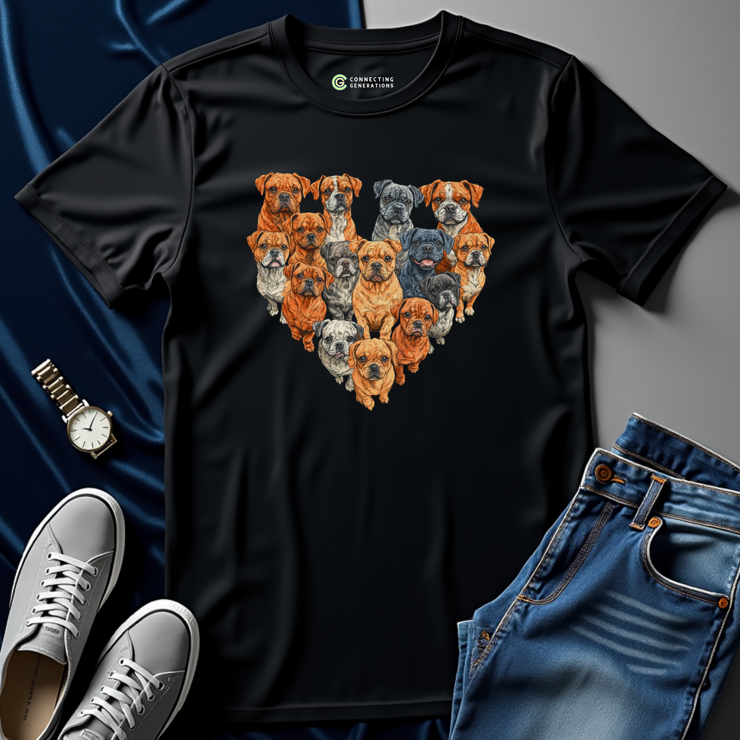 Bulldog Heart T-Shirt