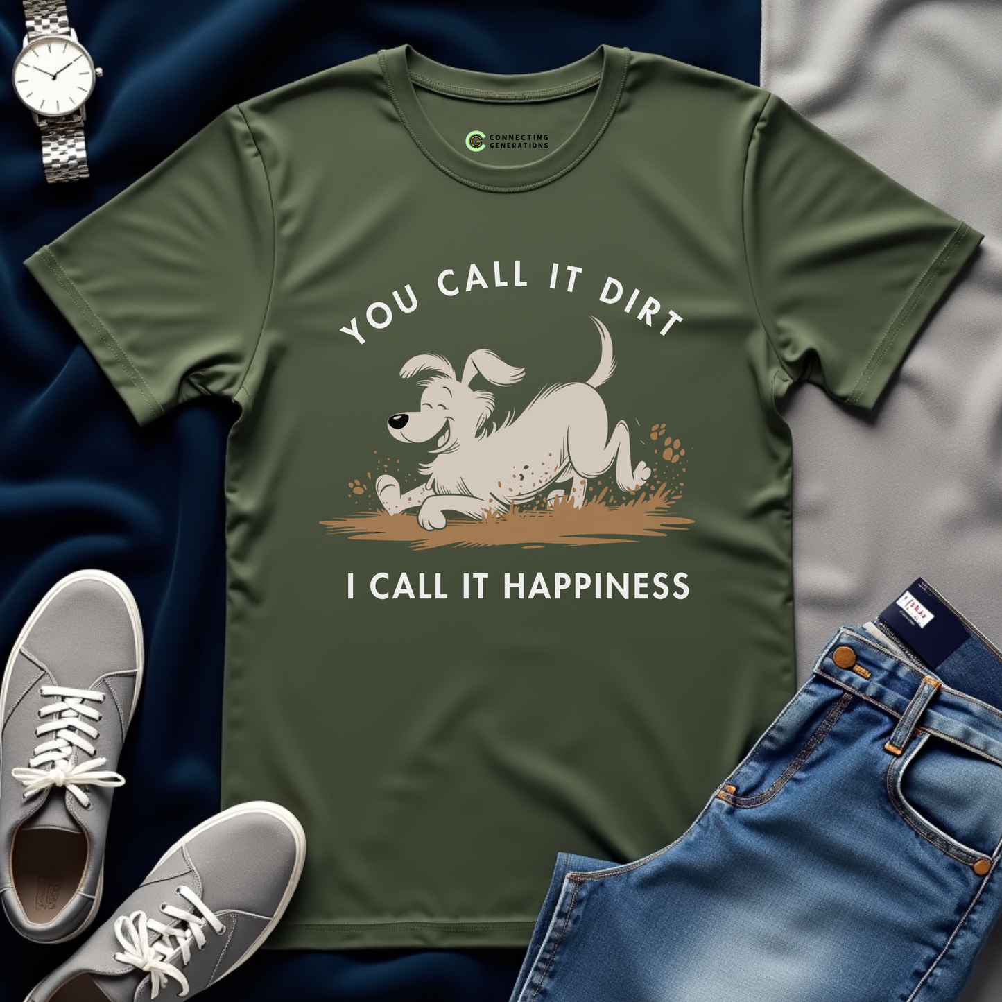 Dirt-Loving Dog T-Shirt