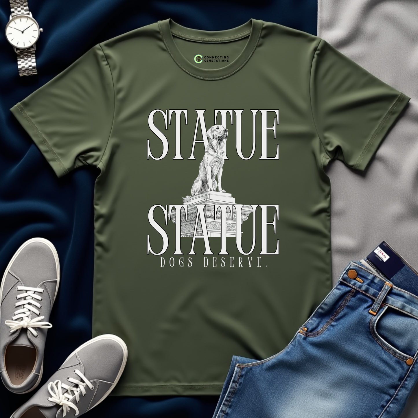 Dog Statue Advocate T-Shirt