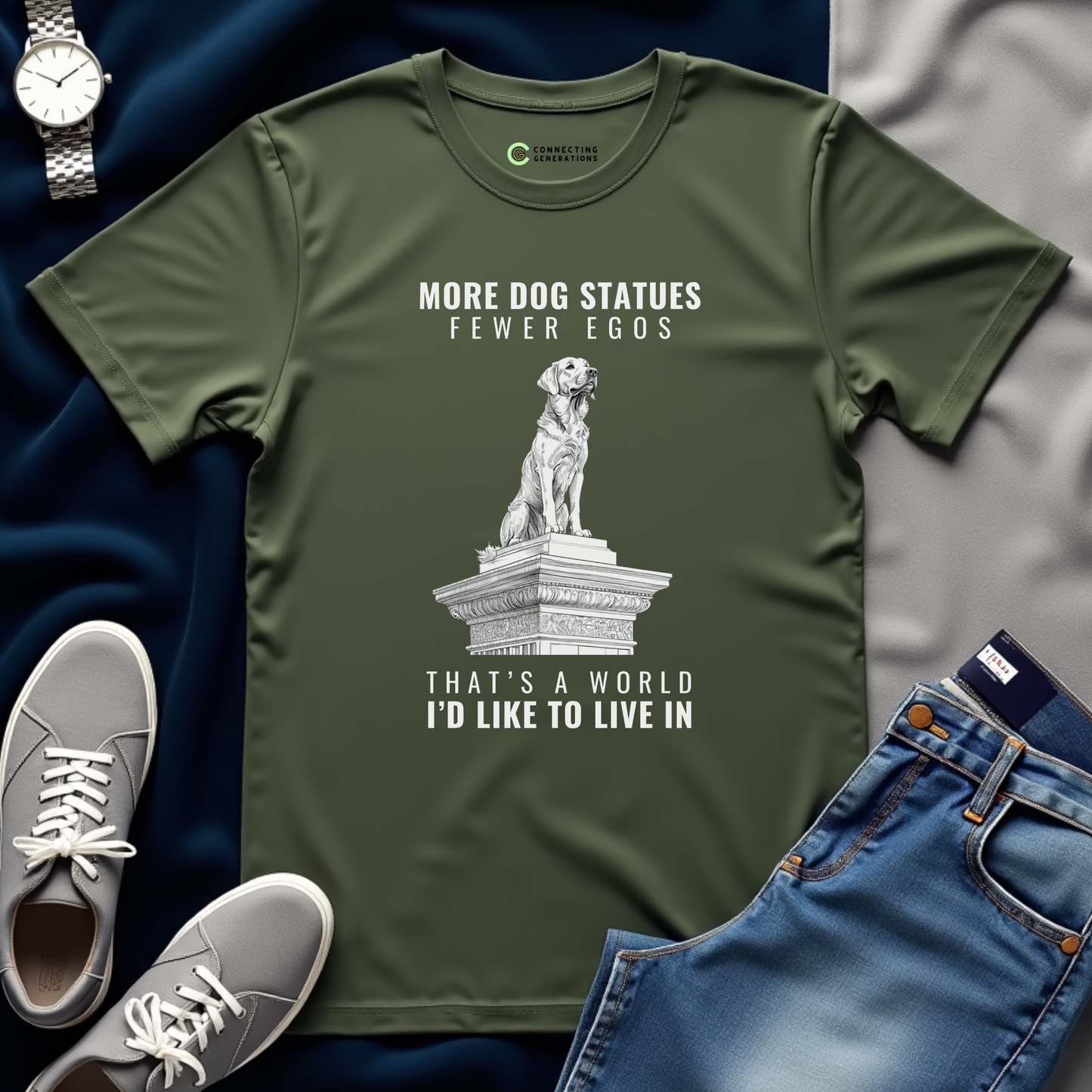 Dog Statues World T-Shirt