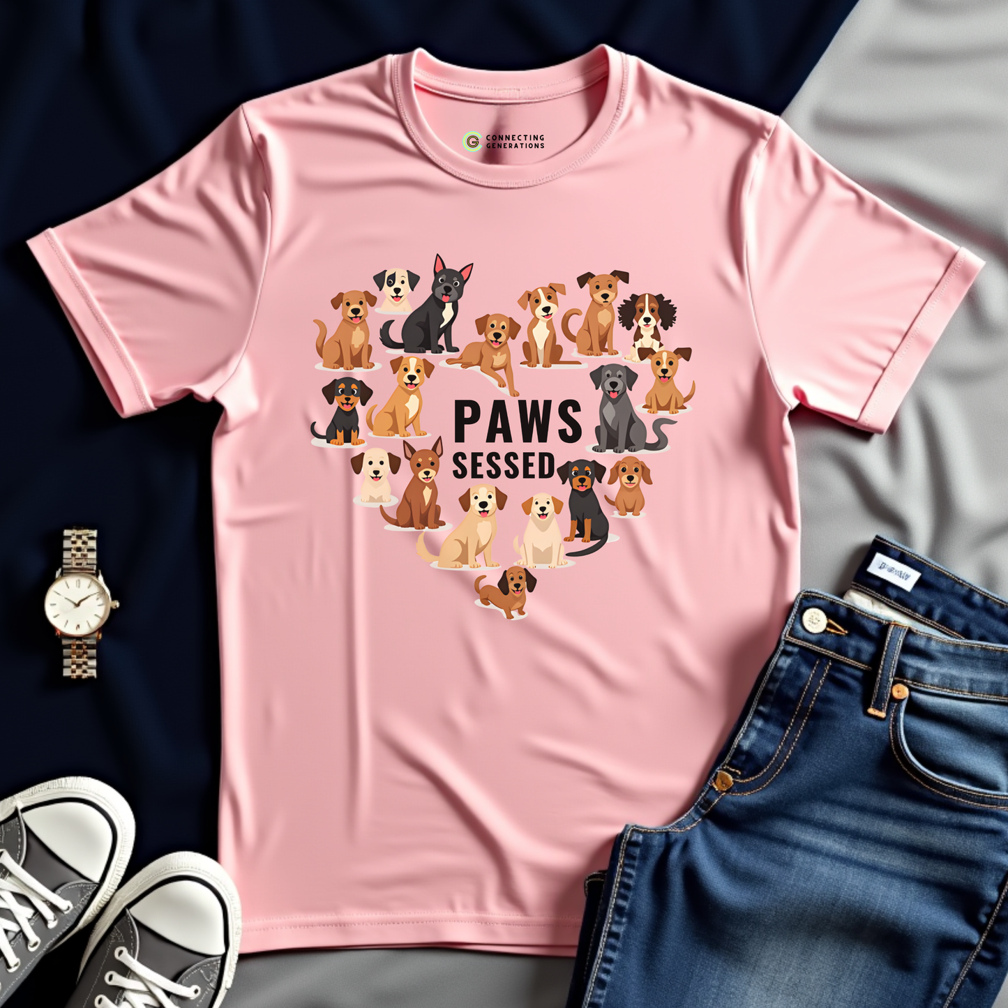Paws-sessed Dog Lover T-Shirt
