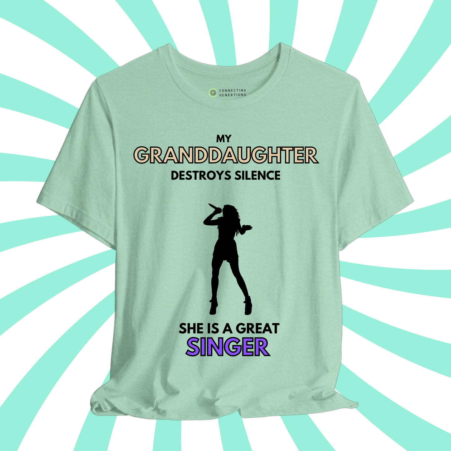 Proud Granddaughter Singer T-Shirt