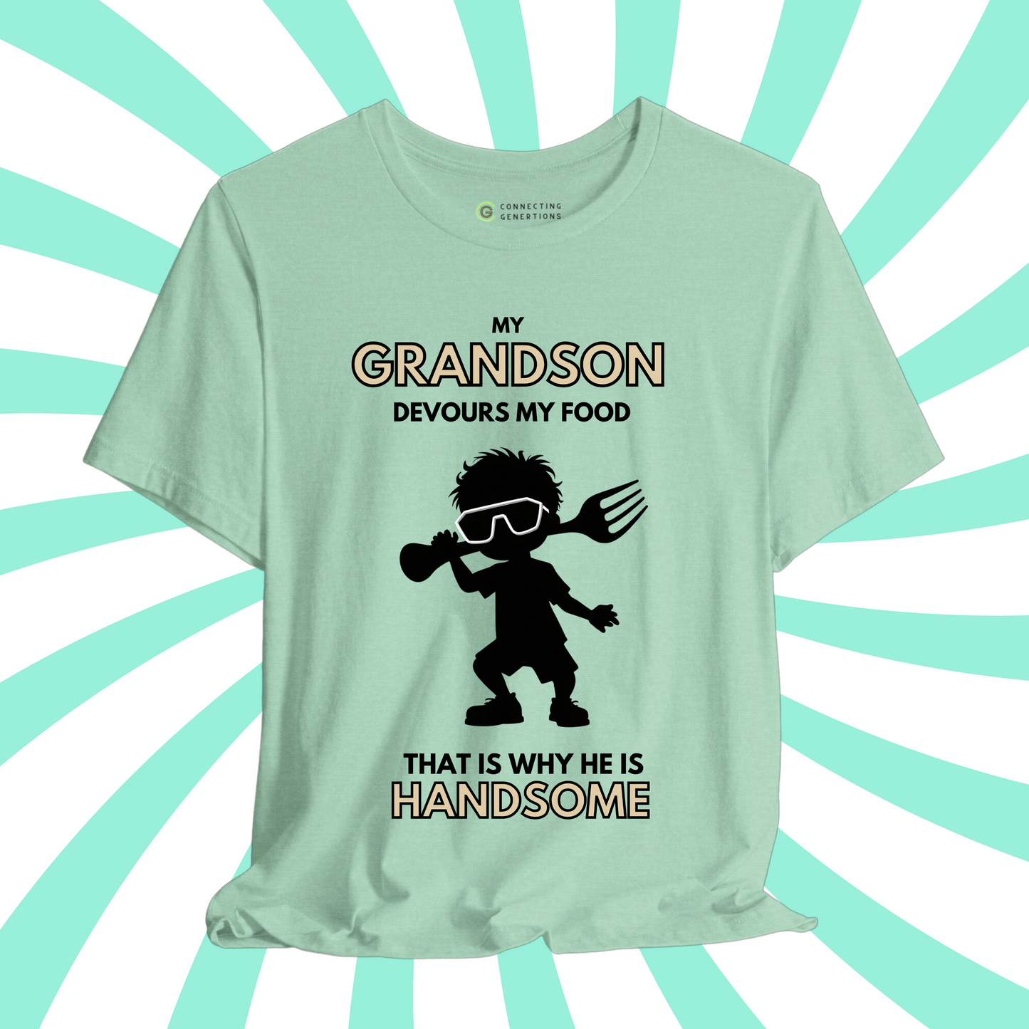 Handsome & Hungry Grandson – Cool Kid Edition T-Shirt