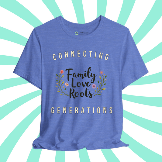 Connecting Generations Family Love Roots Design T-Shirt