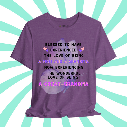 Butterfly Blessings Great-Grandma T-Shirt