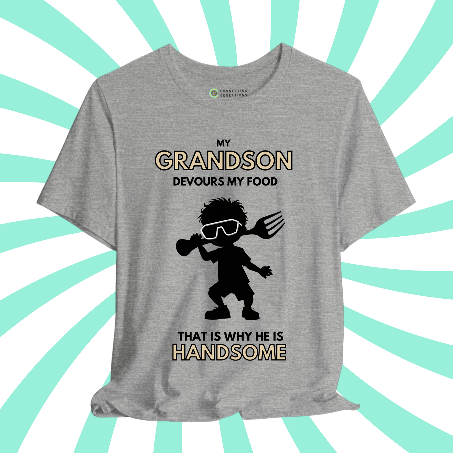 Handsome & Hungry Grandson – Cool Kid Edition T-Shirt