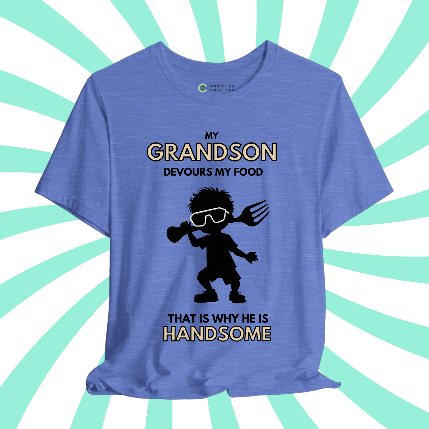 Handsome & Hungry Grandson – Cool Kid Edition T-Shirt