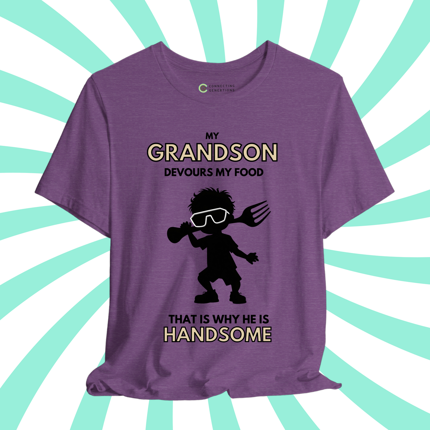 Handsome & Hungry Grandson – Cool Kid Edition T-Shirt