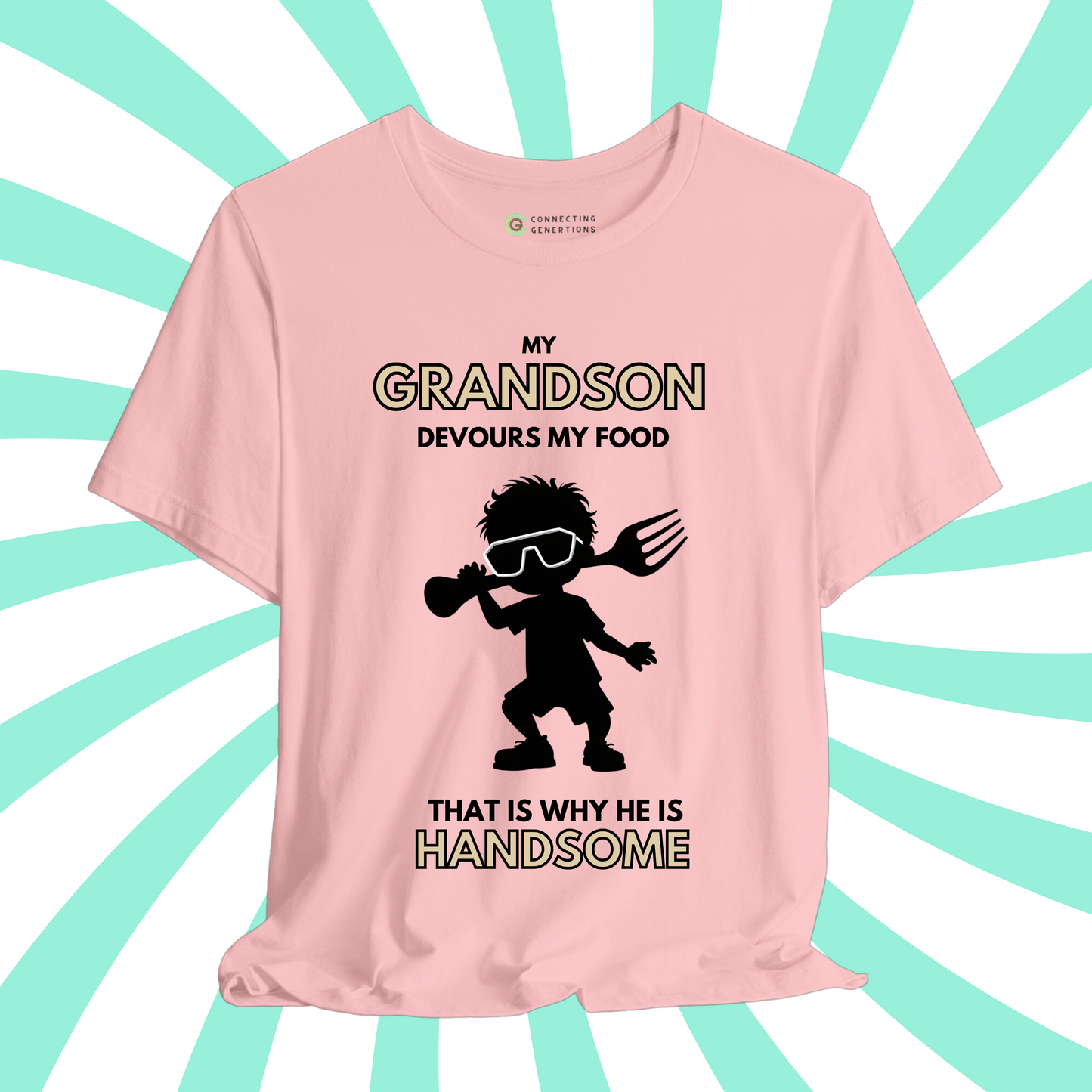 Handsome & Hungry Grandson – Cool Kid Edition T-Shirt