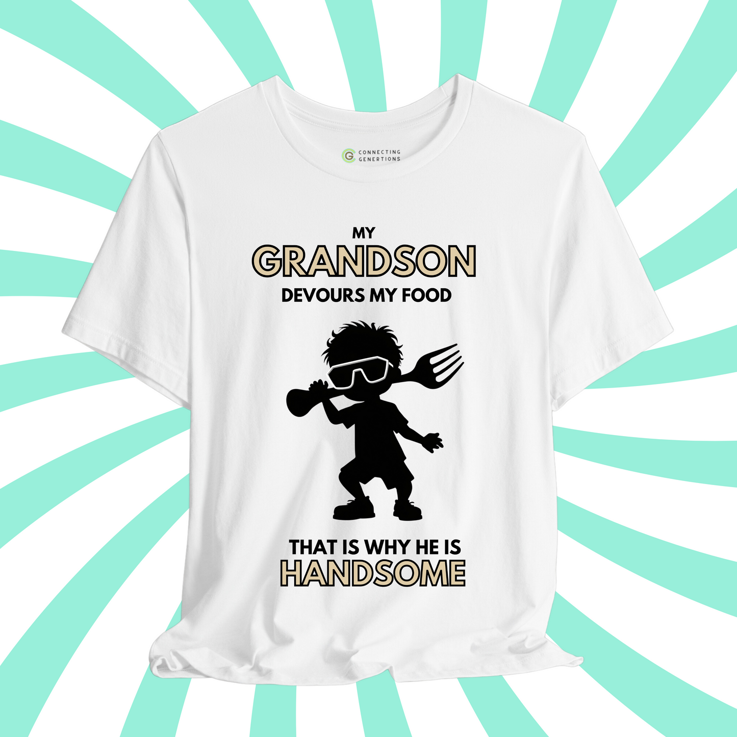 Handsome & Hungry Grandson – Cool Kid Edition T-Shirt