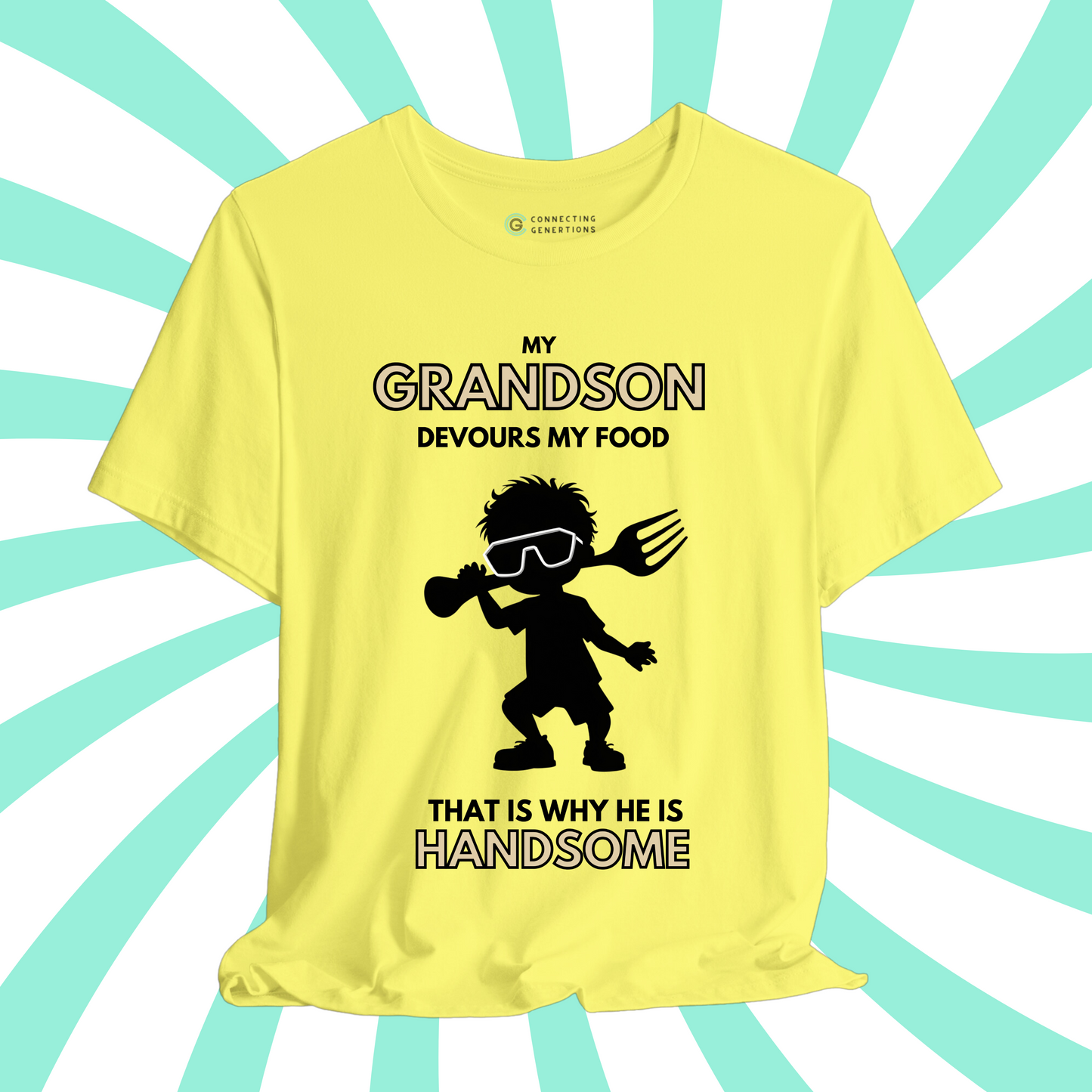 Handsome & Hungry Grandson – Cool Kid Edition T-Shirt