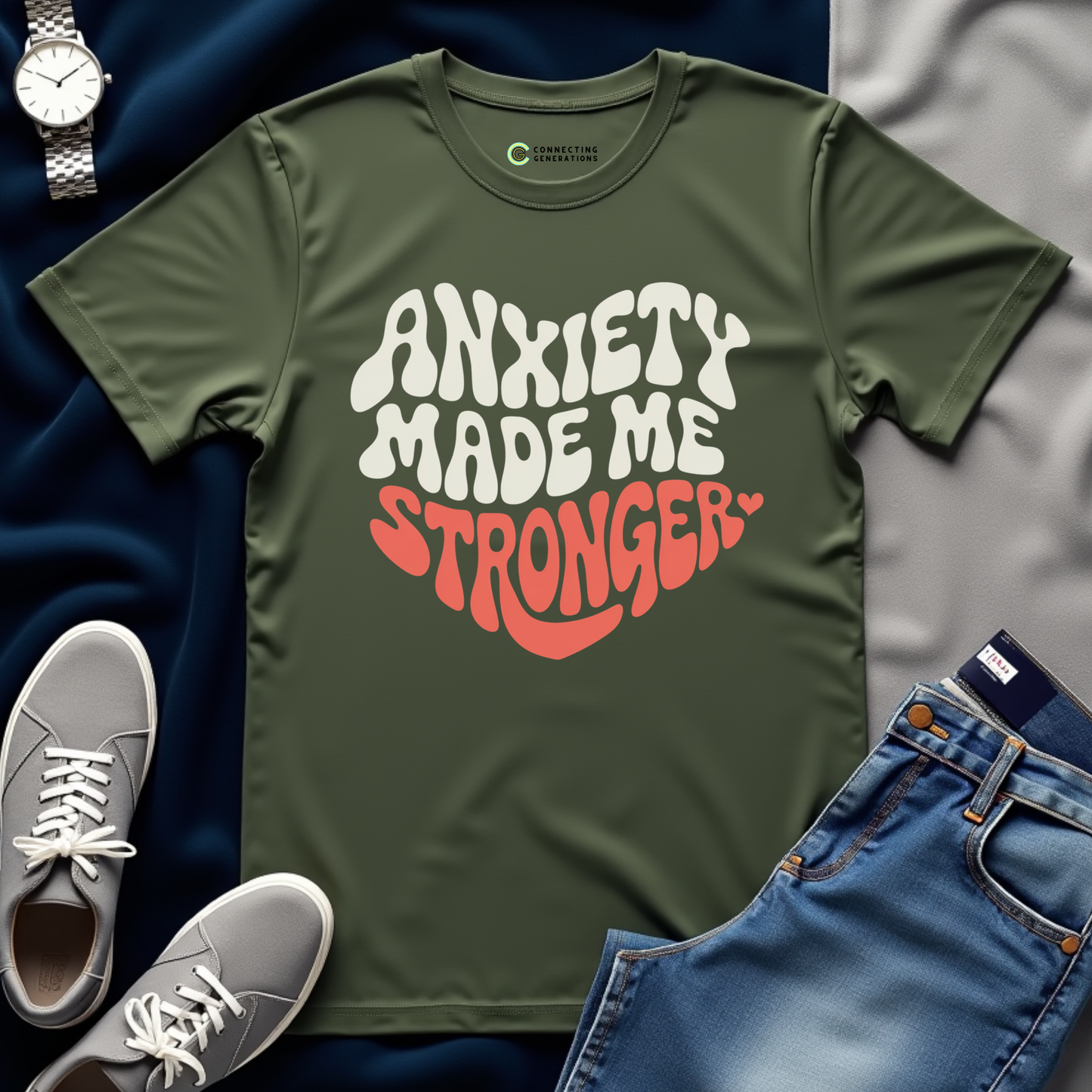 Anxiety Strength Heart T-Shirt