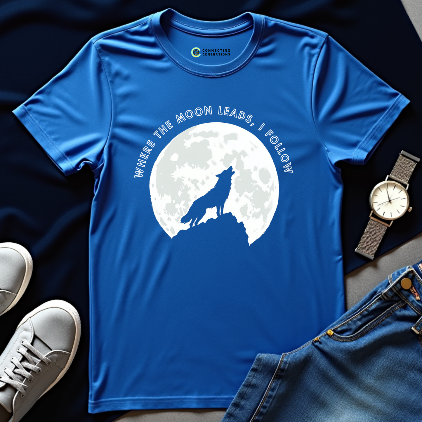 Moonlit Wolf Wanderer T-Shirt