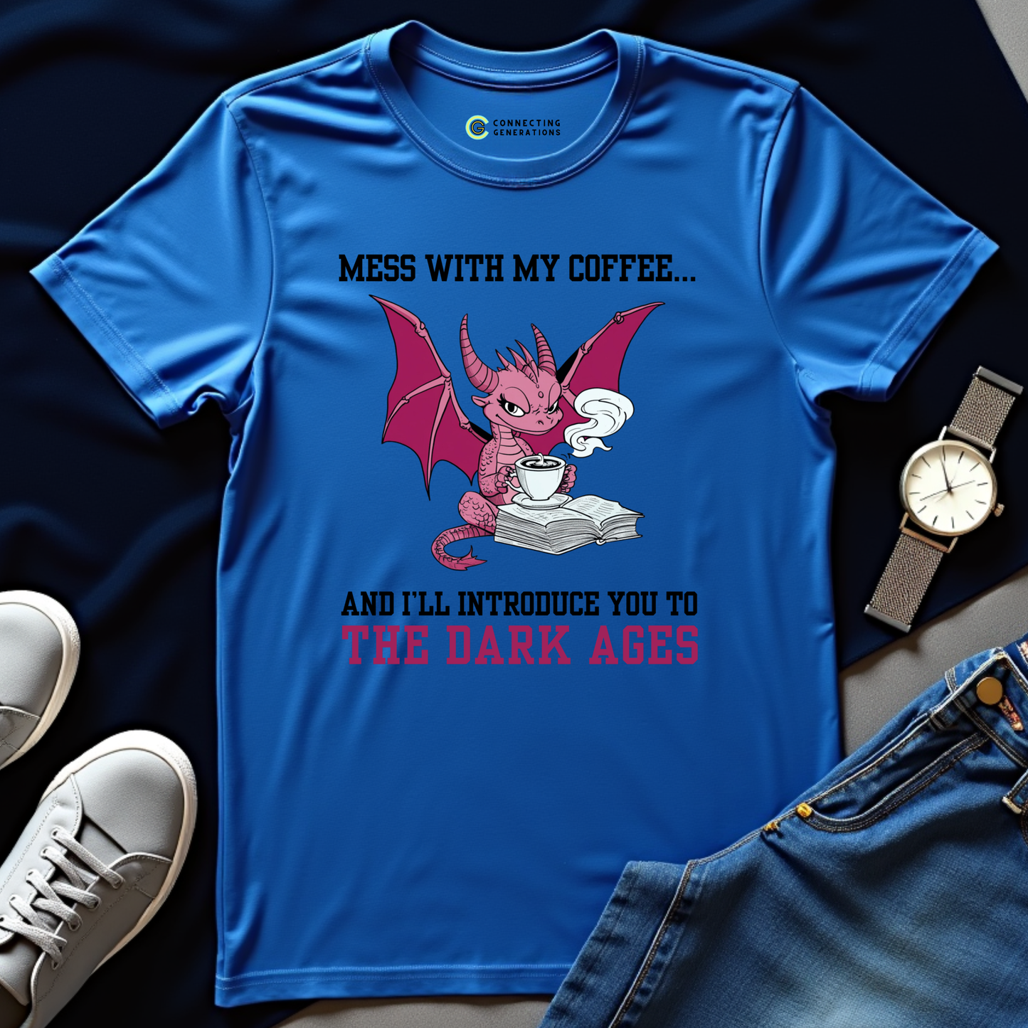 Dark Ages Coffee Dragon T-Shirt