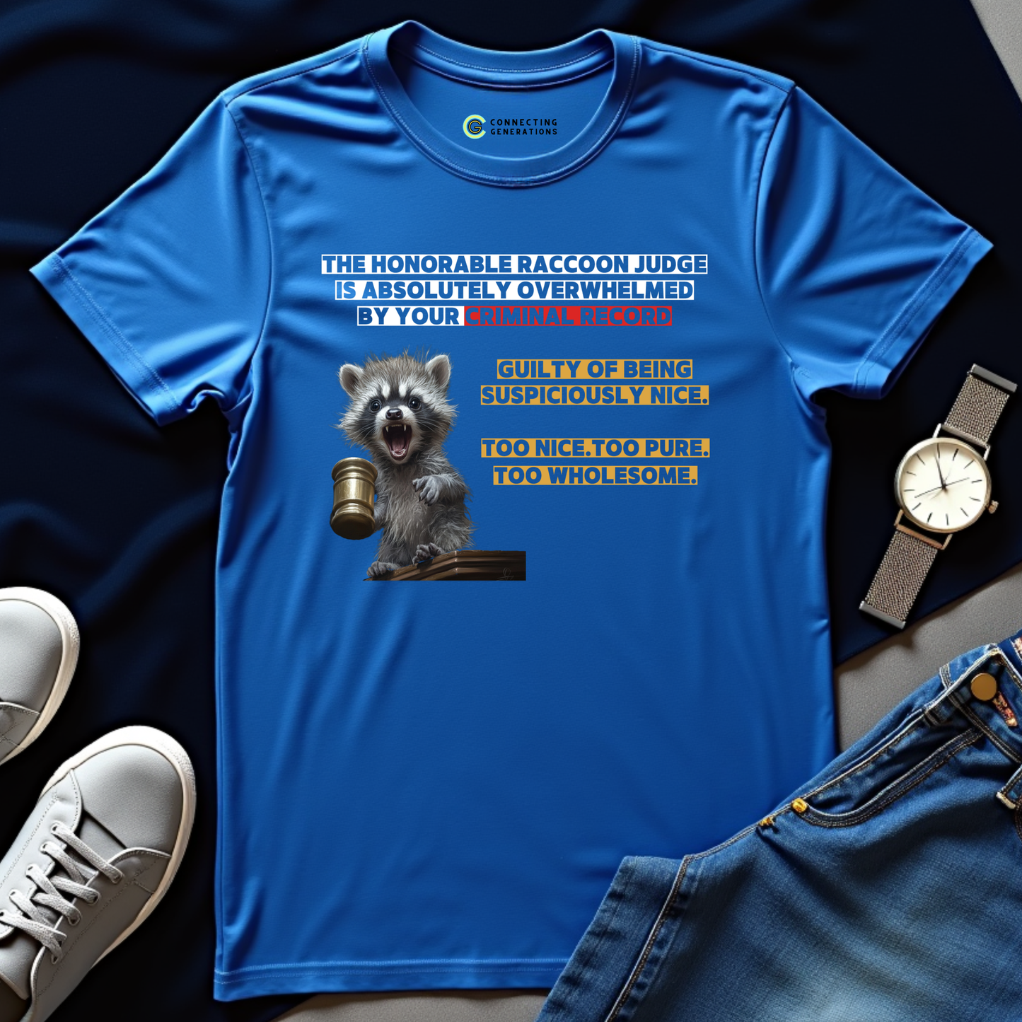 Suspiciously Nice Guilty Verdict T-Shirt