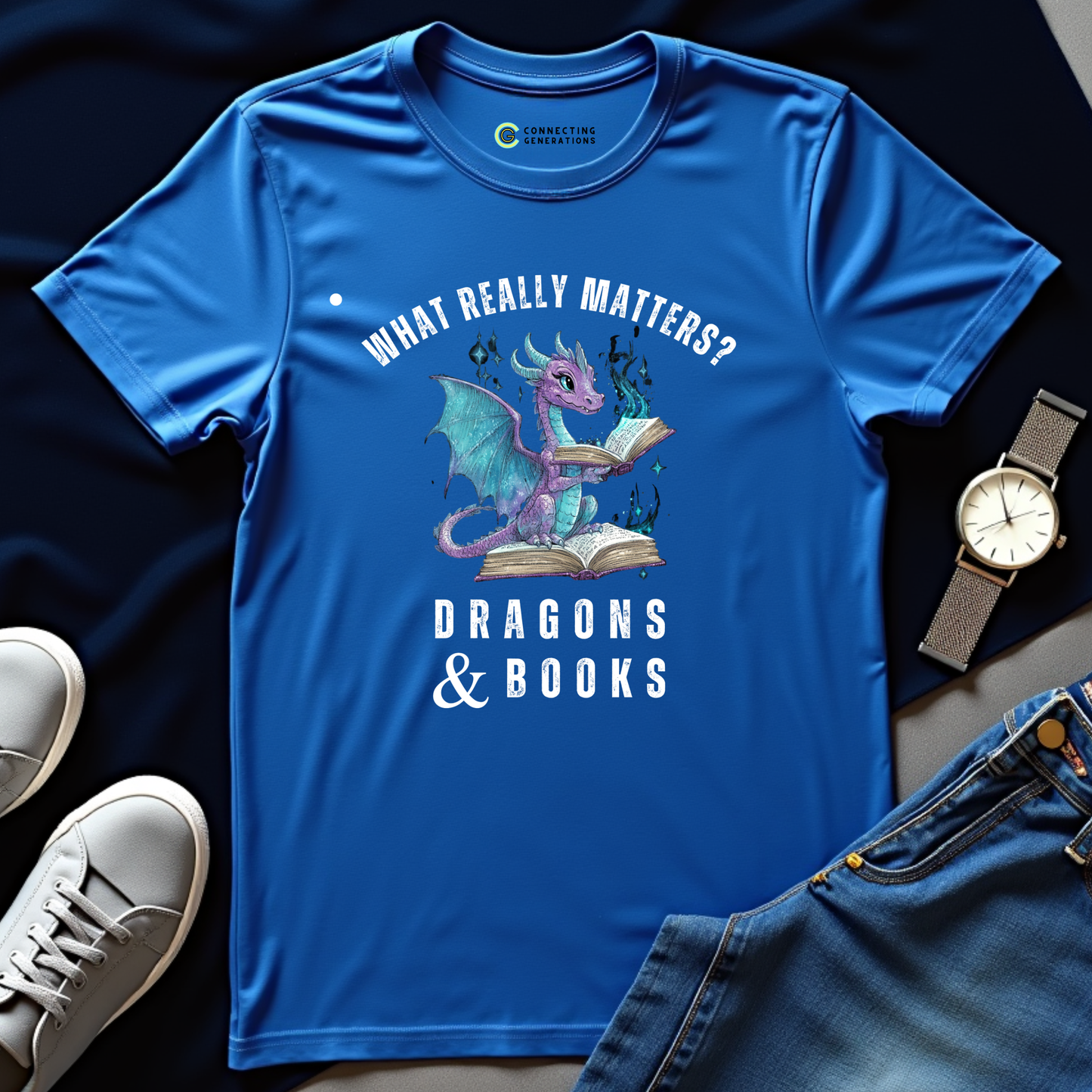 Dragons & Books T-Shirt