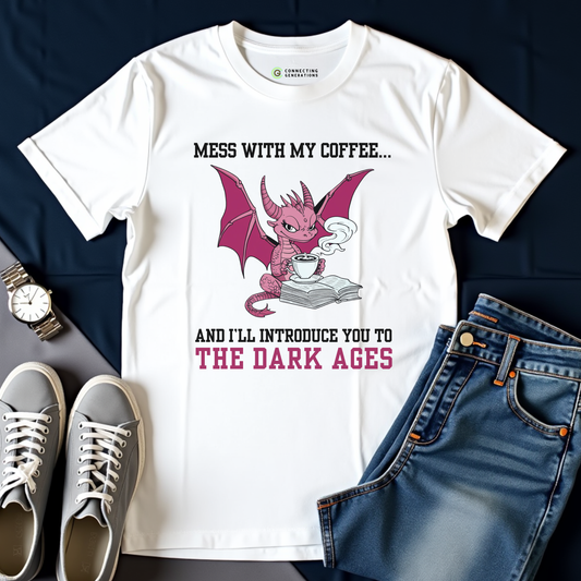 Dark Ages Coffee Dragon T-Shirt