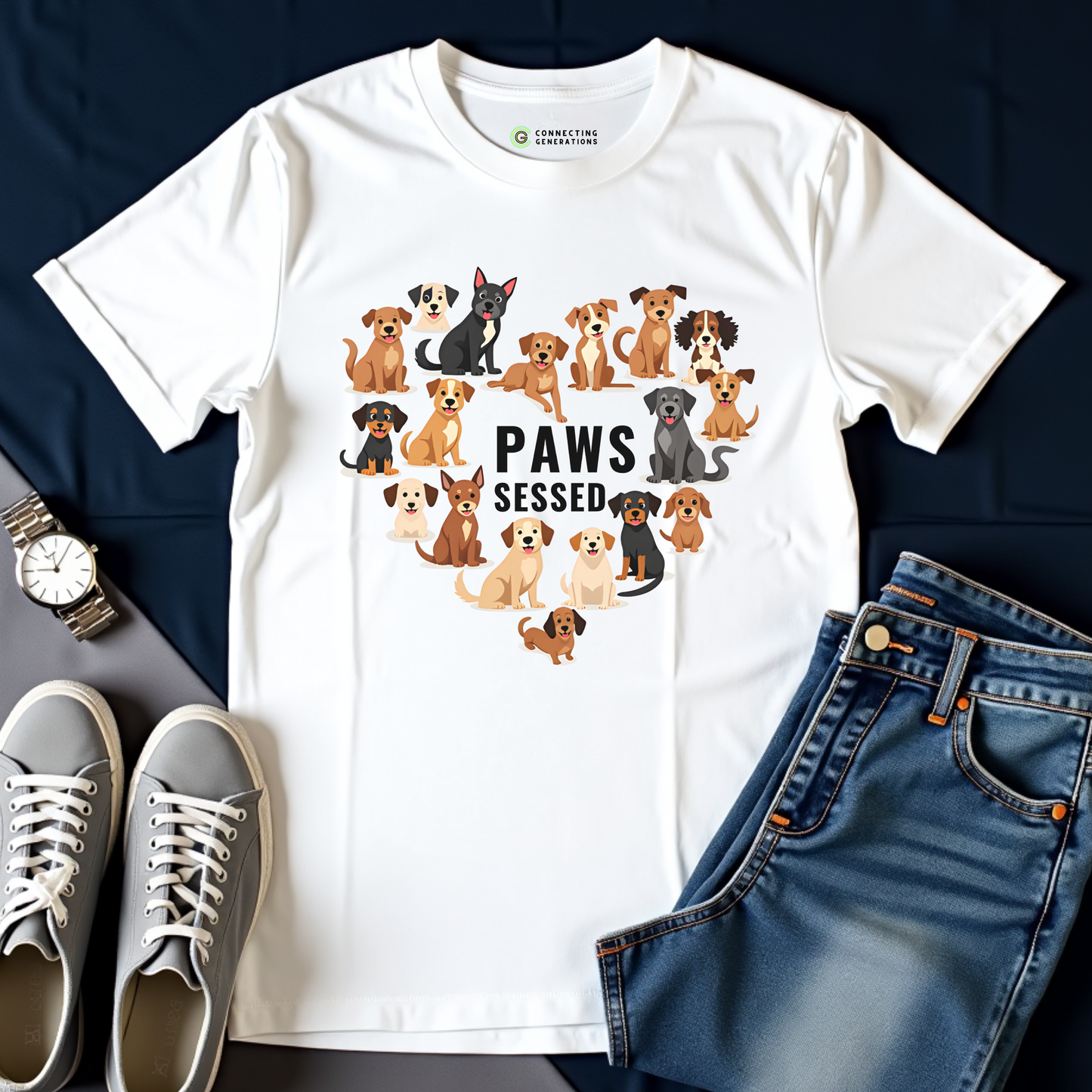 Paws-sessed Dog Lover T-Shirt