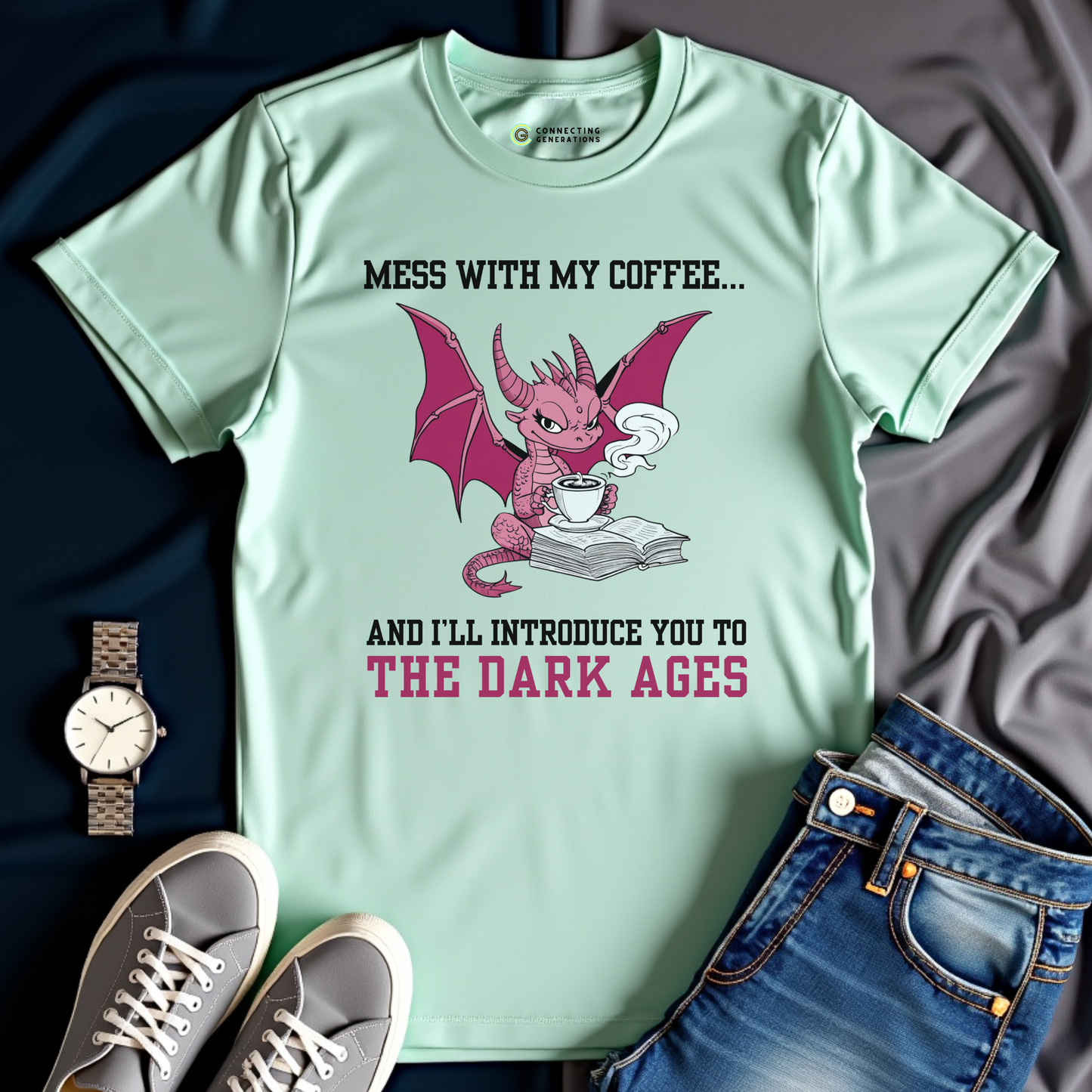 Dark Ages Coffee Dragon T-Shirt