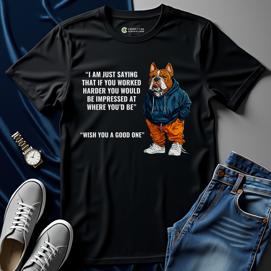 Wise Words Bulldog T-Shirt