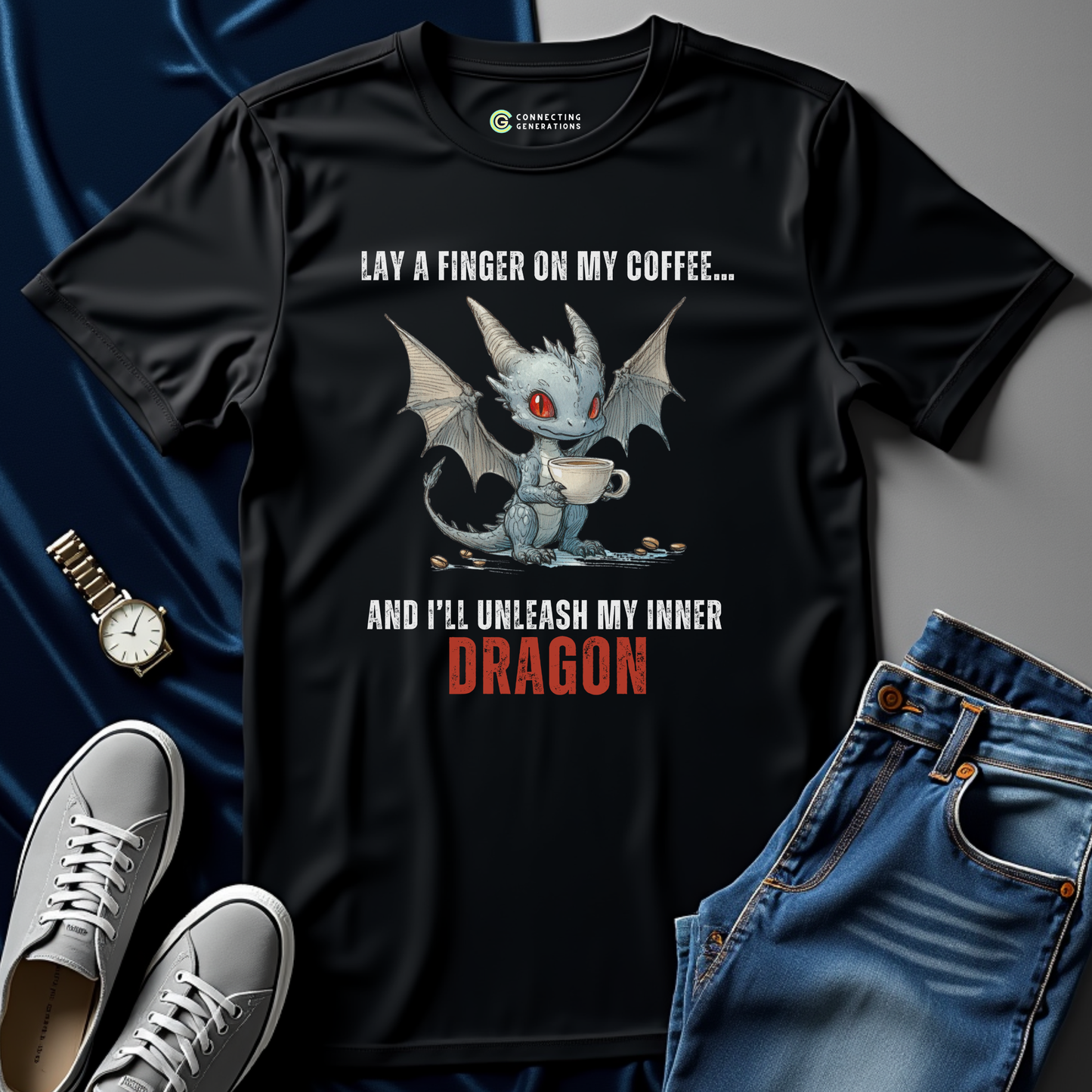 Coffee Guardian Dragon T-Shirt