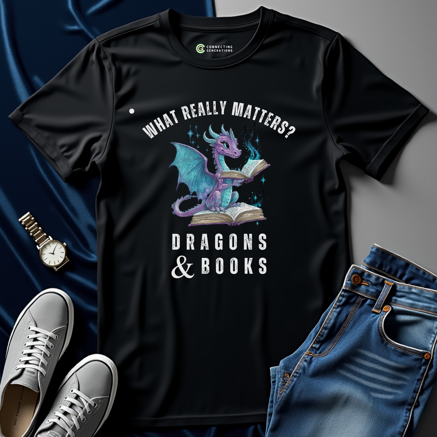 Dragons & Books T-Shirt
