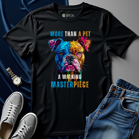 Walking Masterpiece Bulldog T-Shirt
