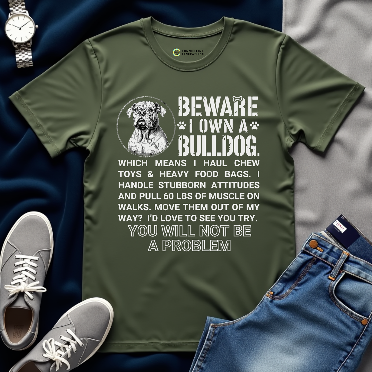 Bulldog Owner Power T-Shirt