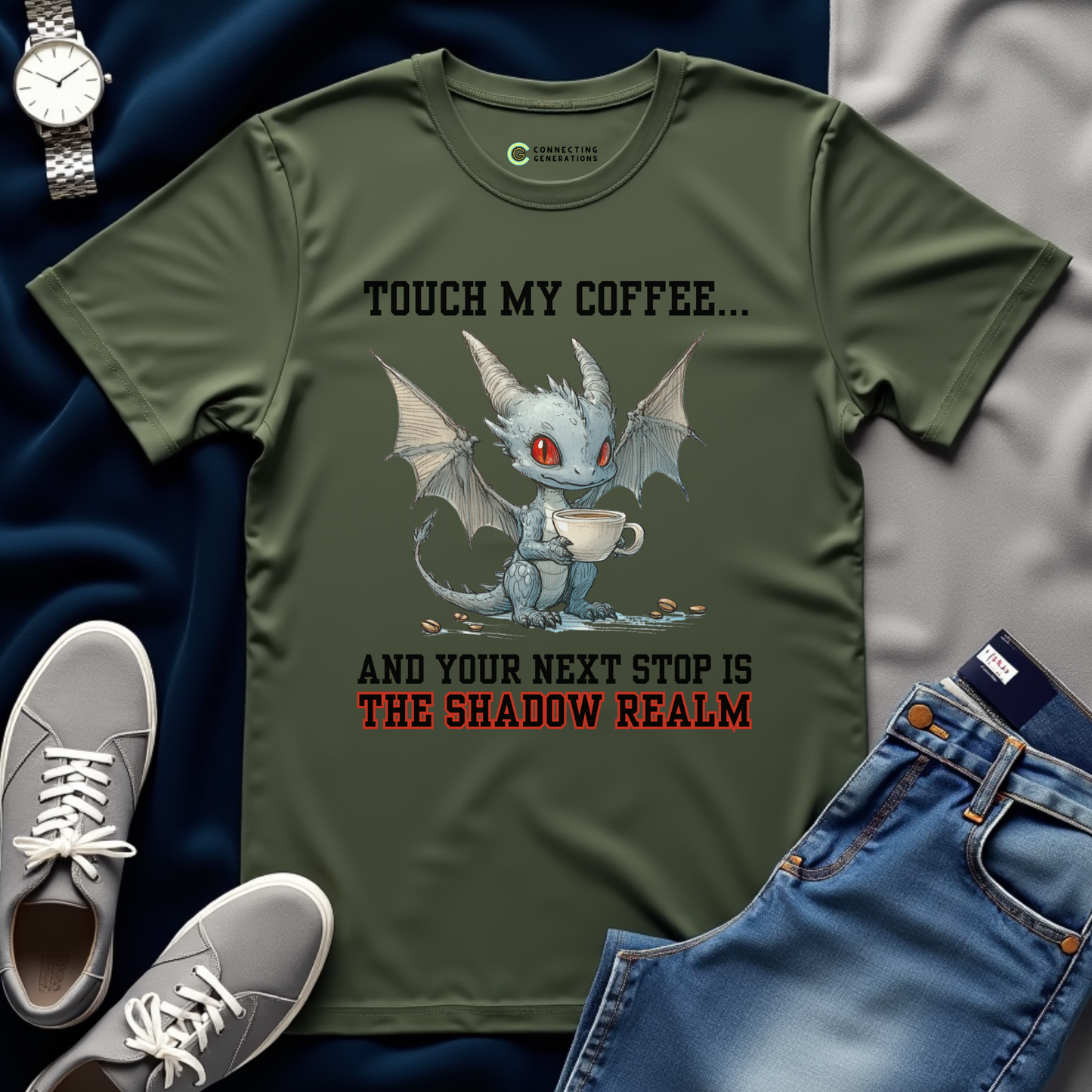 Shadow Realm Coffee Guardian T-Shirt