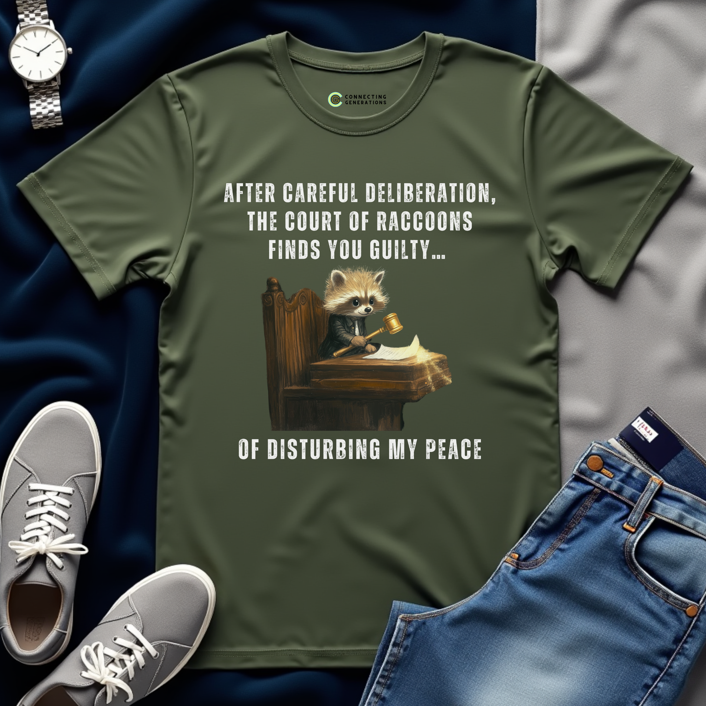 Raccoon Court Guilty Verdict T-Shirt