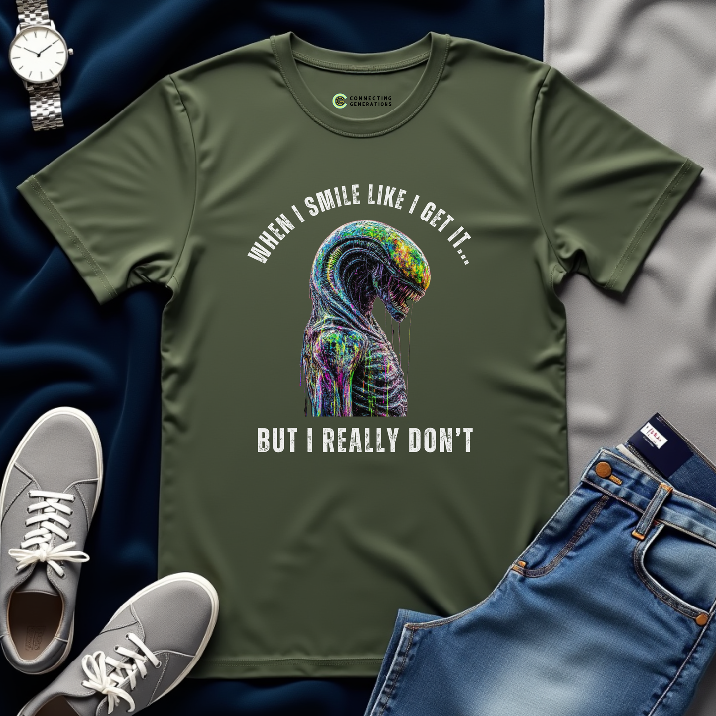 Alien Comprehension Glitch T-Shirt
