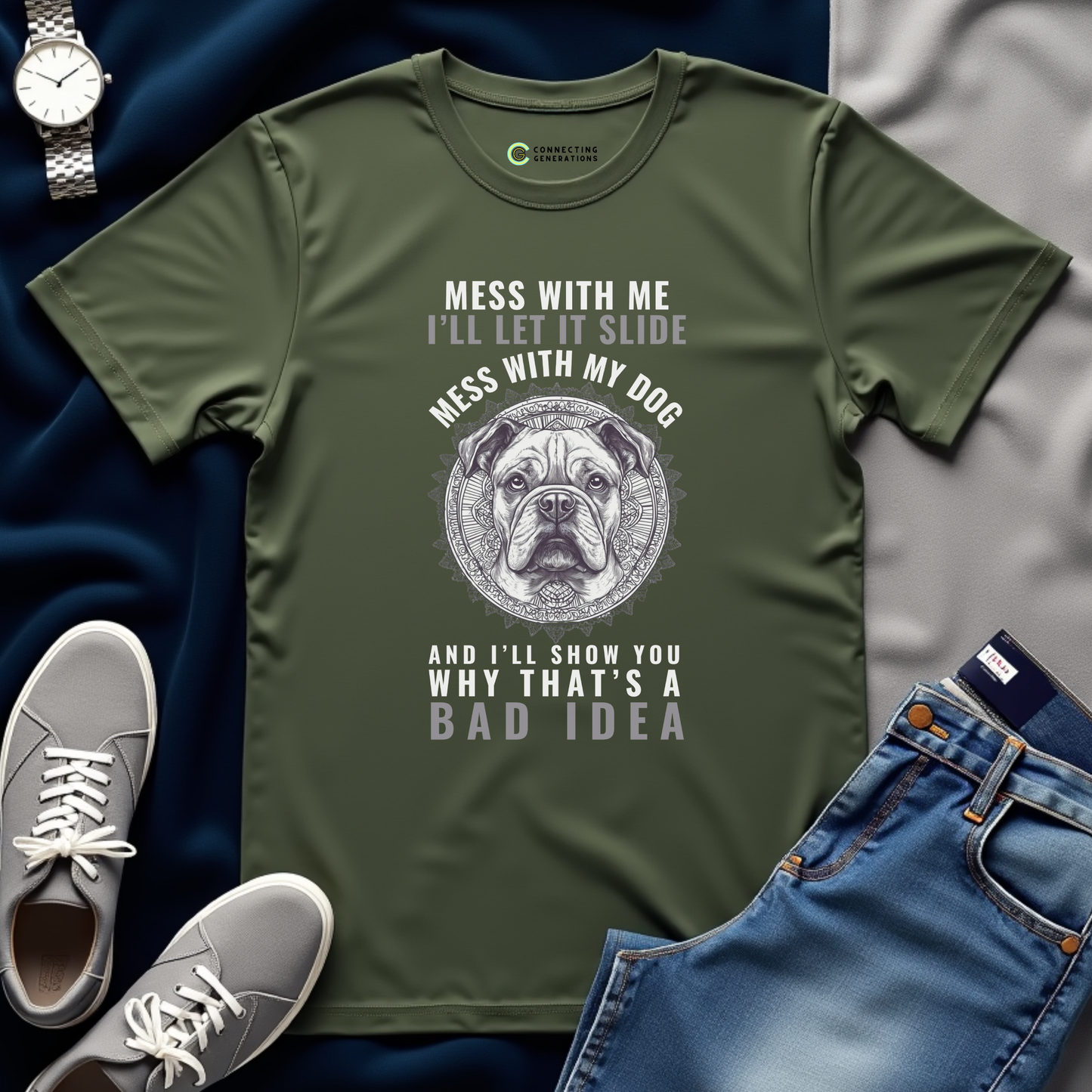 Protective Bulldog T-Shirt