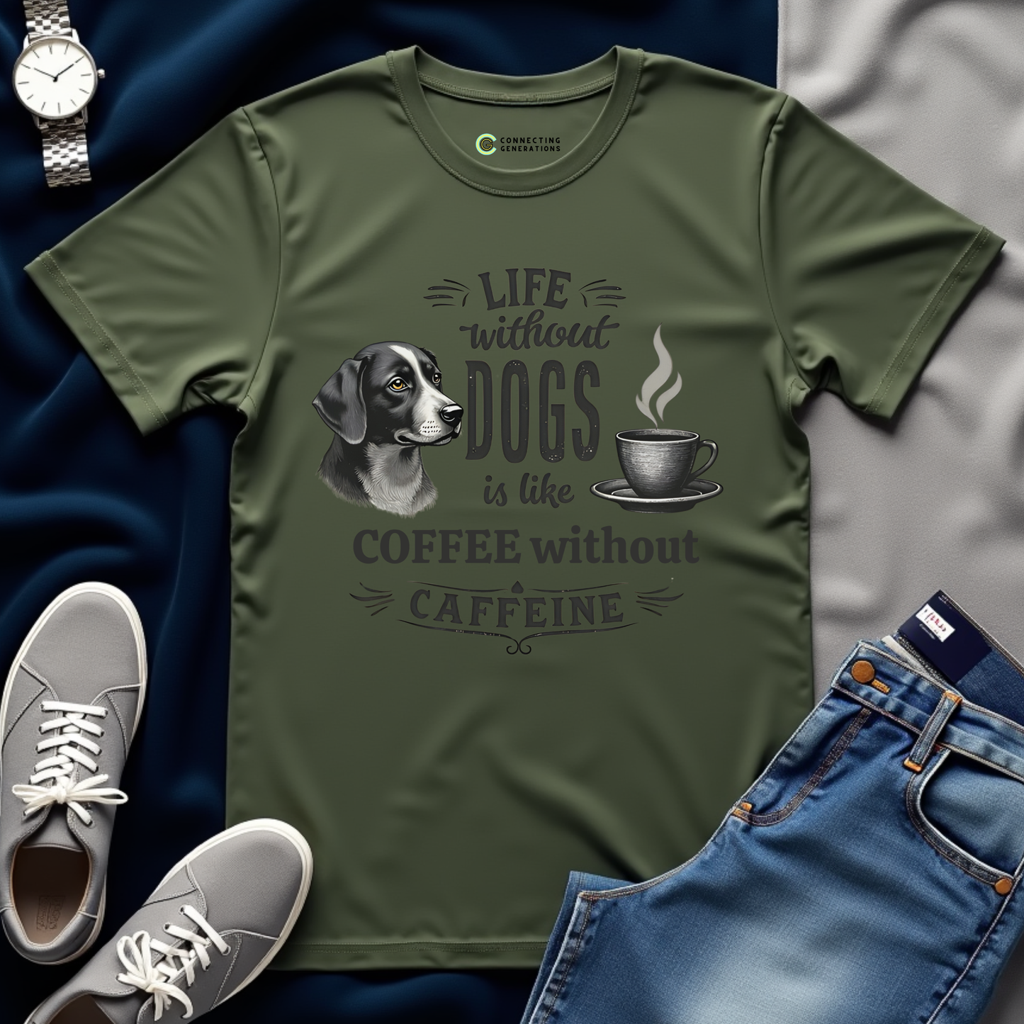 Dog & Coffee Essentials T-Shirt
