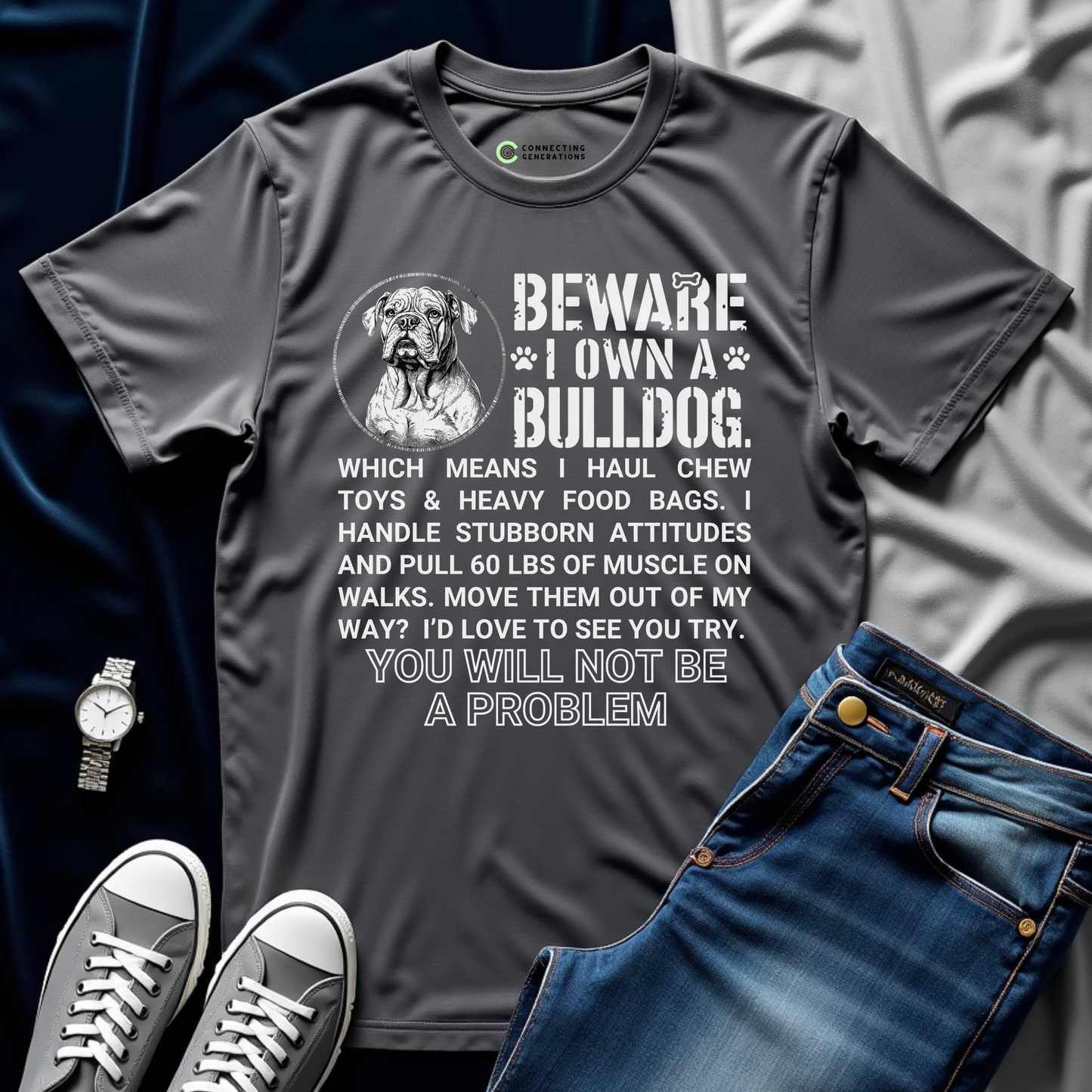 Bulldog Owner Power T-Shirt