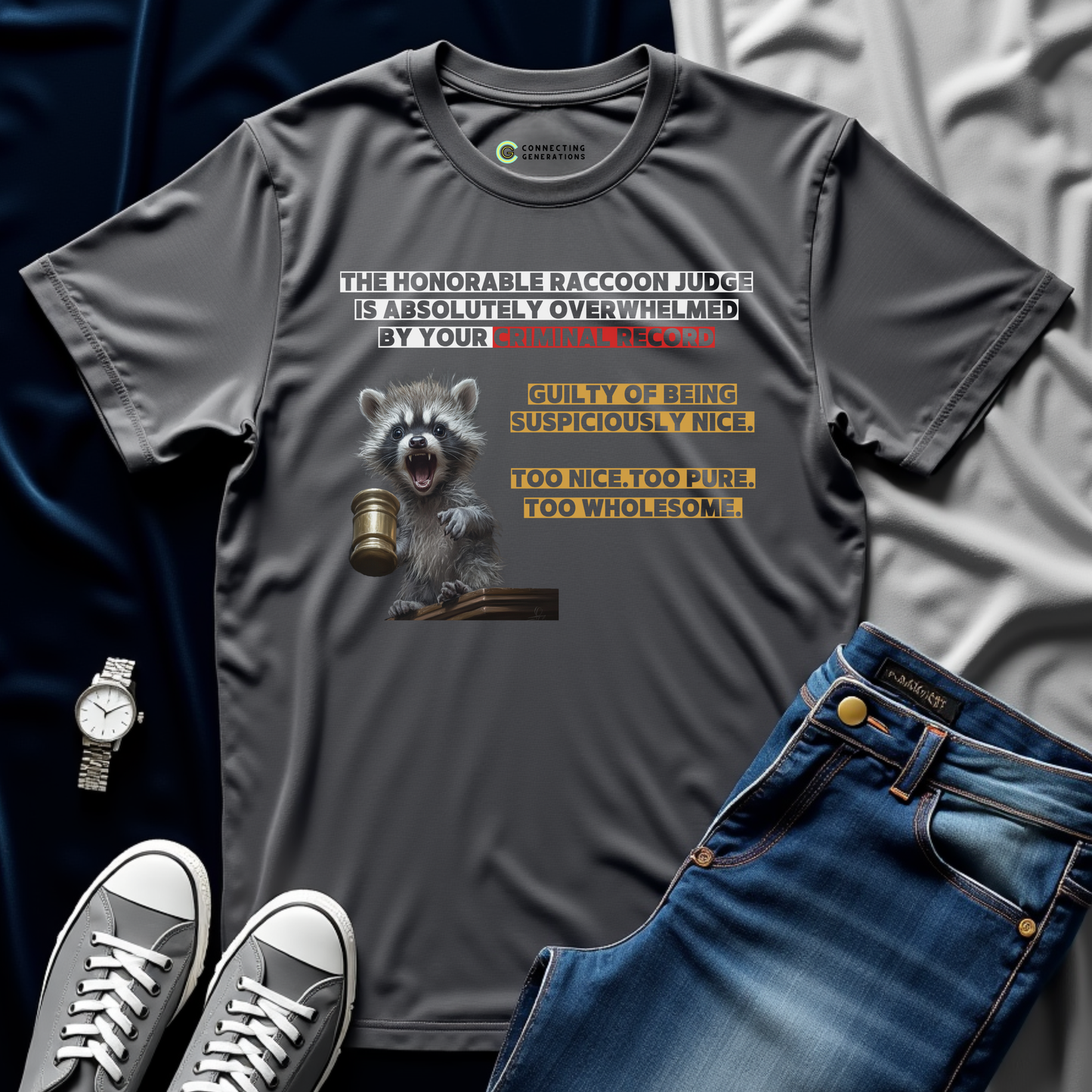 Suspiciously Nice Guilty Verdict T-Shirt